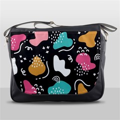 Art Patterns Design Wallpaper Background Print Messenger Bag by Ravend