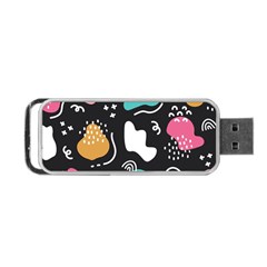 Art Patterns Design Wallpaper Background Print Portable Usb Flash (one Side) by Ravend