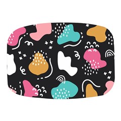 Art Patterns Design Wallpaper Background Print Mini Square Pill Box by Ravend