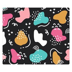 Art Patterns Design Wallpaper Background Print One Side Premium Plush Fleece Blanket (small)