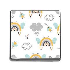 Art Pattern Design Wallpaper Background Print Memory Card Reader (square 5 Slot) by Ravend