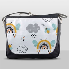 Art Pattern Design Wallpaper Background Print Messenger Bag by Ravend