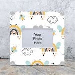 Art Pattern Design Wallpaper Background Print White Box Photo Frame 4  x 6  Front