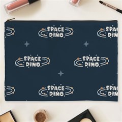 Space Dino Art Pattern Design Wallpaper Background Cosmetic Bag (xxxl) by Ravend