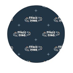 Space Dino Art Pattern Design Wallpaper Background Mini Round Pill Box (pack Of 3) by Ravend