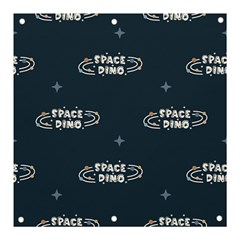 Space Dino Art Pattern Design Wallpaper Background Banner And Sign 3  X 3  by Ravend