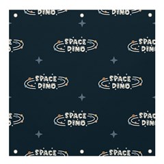 Space Dino Art Pattern Design Wallpaper Background Banner And Sign 4  X 4  by Ravend