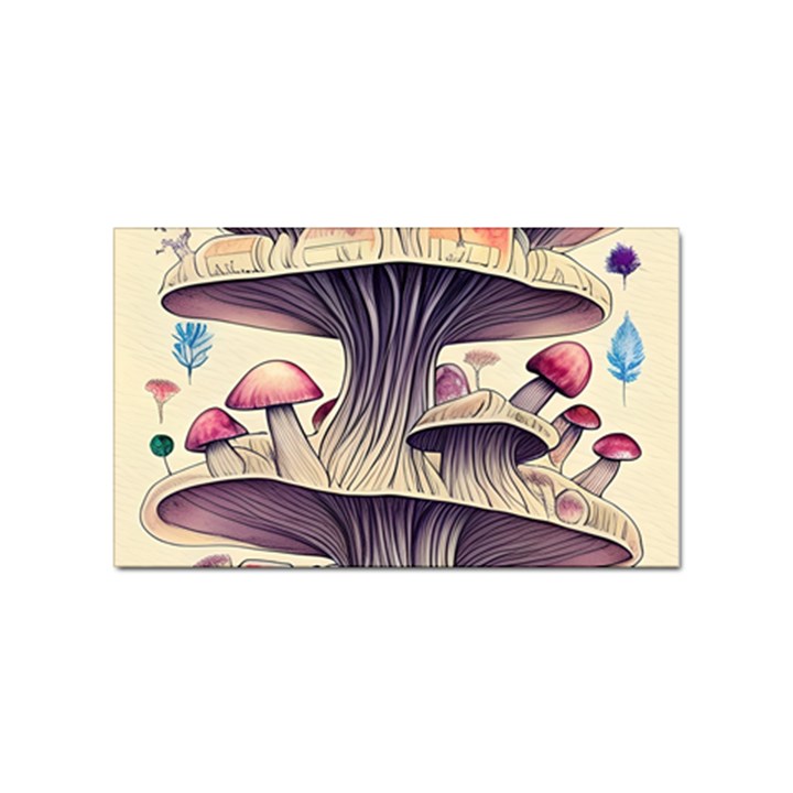 Magicians  Choice Mushroom Spellcharms Sticker Rectangular (100 pack)