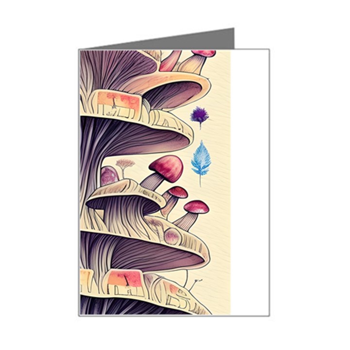 Magicians  Choice Mushroom Spellcharms Mini Greeting Card