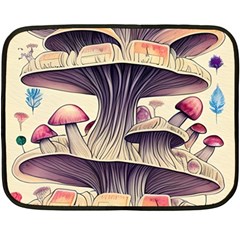 Magicians  Choice Mushroom Spellcharms One Side Fleece Blanket (mini) by GardenOfOphir