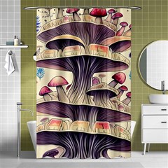 Magicians  Choice Mushroom Spellcharms Shower Curtain 48  X 72  (small)  by GardenOfOphir