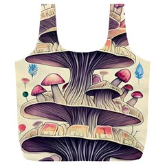 Magicians  Choice Mushroom Spellcharms Full Print Recycle Bag (xxl) by GardenOfOphir