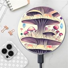 Magicians  Choice Mushroom Spellcharms Wireless Fast Charger(white) by GardenOfOphir