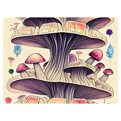 Magicians  Choice Mushroom Spellcharms One Side Premium Plush Fleece Blanket (extra Small)