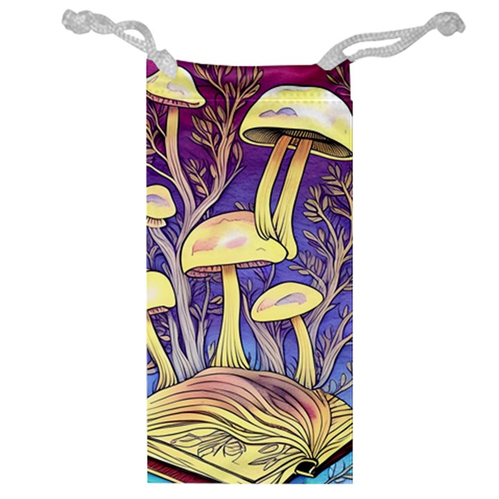 Glamour And Enchantment In Every Color Of The Mushroom Rainbow Jewelry Bag