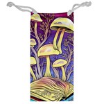 Glamour And Enchantment In Every Color Of The Mushroom Rainbow Jewelry Bag Back