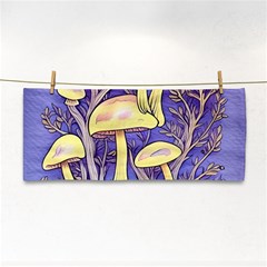 Glamour And Enchantment In Every Color Of The Mushroom Rainbow Hand Towel by GardenOfOphir