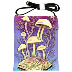 Glamour And Enchantment In Every Color Of The Mushroom Rainbow Shoulder Sling Bag by GardenOfOphir