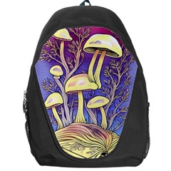 Glamour And Enchantment In Every Color Of The Mushroom Rainbow Backpack Bag by GardenOfOphir