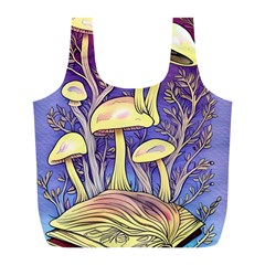 Glamour And Enchantment In Every Color Of The Mushroom Rainbow Full Print Recycle Bag (l) by GardenOfOphir