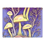 Glamour And Enchantment In Every Color Of The Mushroom Rainbow Premium Plush Fleece Blanket (Mini) 35 x27  Blanket Front