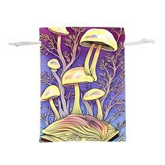 Glamour And Enchantment In Every Color Of The Mushroom Rainbow Lightweight Drawstring Pouch (m) by GardenOfOphir