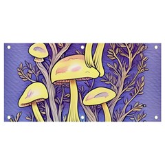 Glamour And Enchantment In Every Color Of The Mushroom Rainbow Banner And Sign 4  X 2  by GardenOfOphir