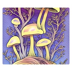 Glamour And Enchantment In Every Color Of The Mushroom Rainbow One Side Premium Plush Fleece Blanket (small) by GardenOfOphir