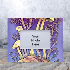 Glamour And Enchantment In Every Color Of The Mushroom Rainbow White Tabletop Photo Frame 4 x6  by GardenOfOphir