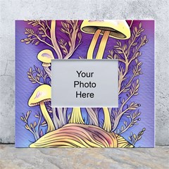 Glamour And Enchantment In Every Color Of The Mushroom Rainbow White Wall Photo Frame 5  X 7  by GardenOfOphir