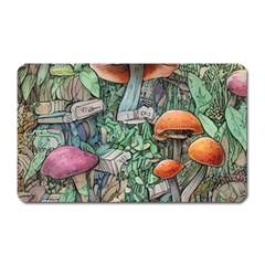 Mushroom Mojo For All Your Magic Spells Magnet (rectangular) by GardenOfOphir