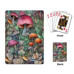 Mushroom Mojo For All Your Magic Spells Playing Cards Single Design (rectangle) by GardenOfOphir