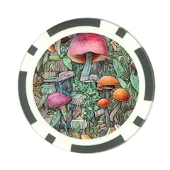 Mushroom Mojo For All Your Magic Spells Poker Chip Card Guard by GardenOfOphir