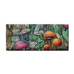 Mushroom Mojo For All Your Magic Spells Hand Towel by GardenOfOphir