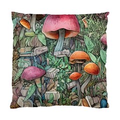 Mushroom Mojo For All Your Magic Spells Standard Cushion Case (two Sides) by GardenOfOphir