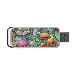 Mushroom Mojo For All Your Magic Spells Portable Usb Flash (two Sides) by GardenOfOphir