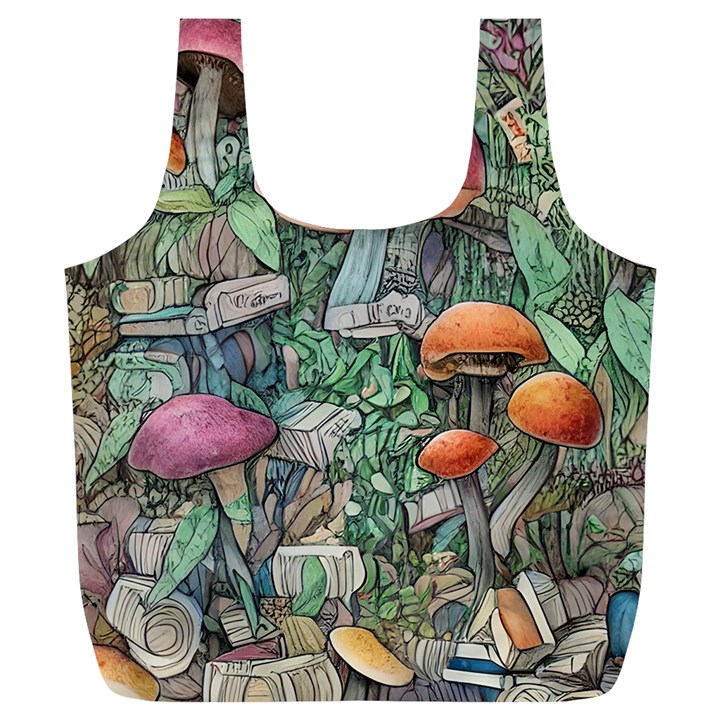 Mushroom Mojo For All Your Magic Spells Full Print Recycle Bag (XL)