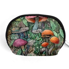 Mushroom Mojo For All Your Magic Spells Accessory Pouch (medium) by GardenOfOphir