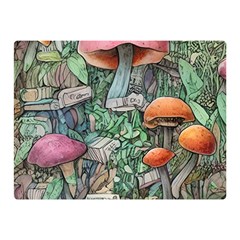 Mushroom Mojo For All Your Magic Spells Premium Plush Fleece Blanket (mini) by GardenOfOphir