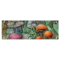 Mushroom Mojo For All Your Magic Spells Banner And Sign 6  X 2  by GardenOfOphir