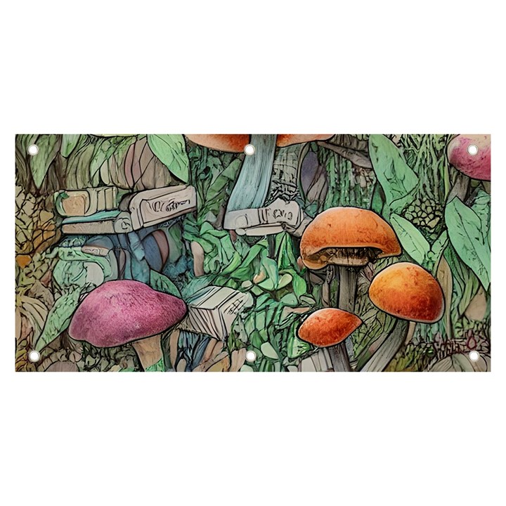 Mushroom Mojo For All Your Magic Spells Banner and Sign 6  x 3 