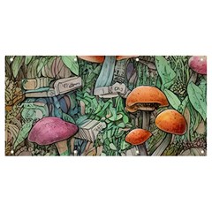 Mushroom Mojo For All Your Magic Spells Banner And Sign 8  X 4  by GardenOfOphir