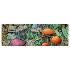 Mushroom Mojo For All Your Magic Spells Banner And Sign 12  X 4  by GardenOfOphir