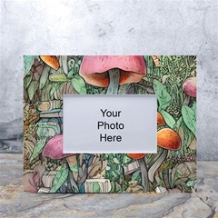 Mushroom Mojo For All Your Magic Spells White Tabletop Photo Frame 4 x6 