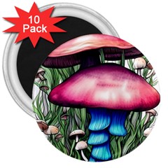 Necromancy Toadstool 3  Magnets (10 Pack)  by GardenOfOphir