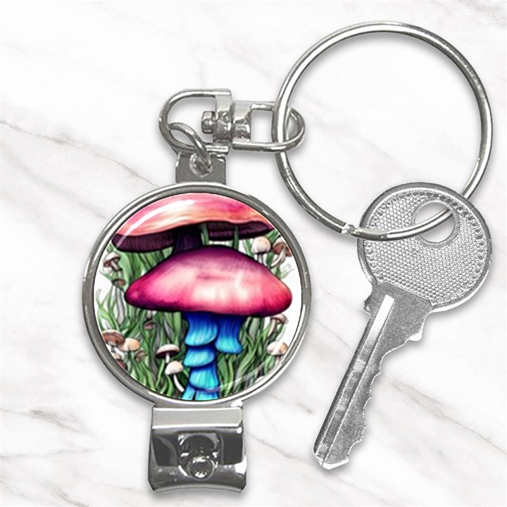 Necromancy Toadstool Nail Clippers Key Chain