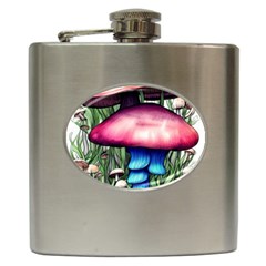 Necromancy Toadstool Hip Flask (6 Oz) by GardenOfOphir