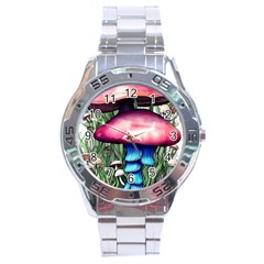 Necromancy Toadstool Stainless Steel Analogue Watch by GardenOfOphir