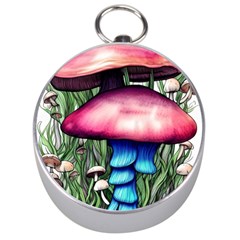 Necromancy Toadstool Silver Compasses by GardenOfOphir