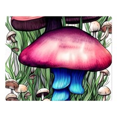 Necromancy Toadstool One Side Premium Plush Fleece Blanket (large) by GardenOfOphir